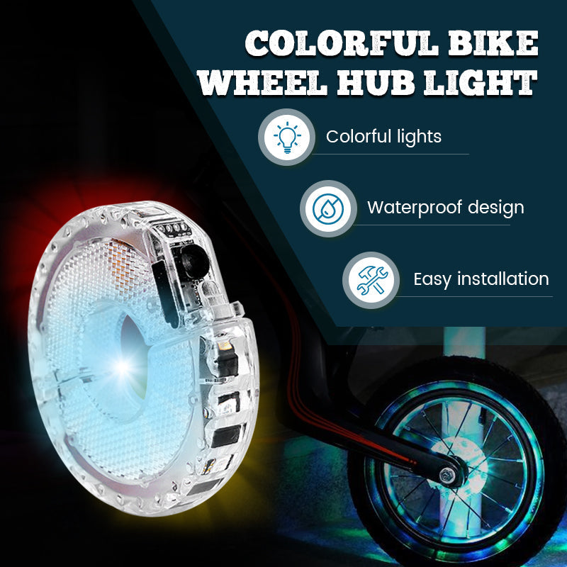Färgglad Cykel Hjul Navlampa
