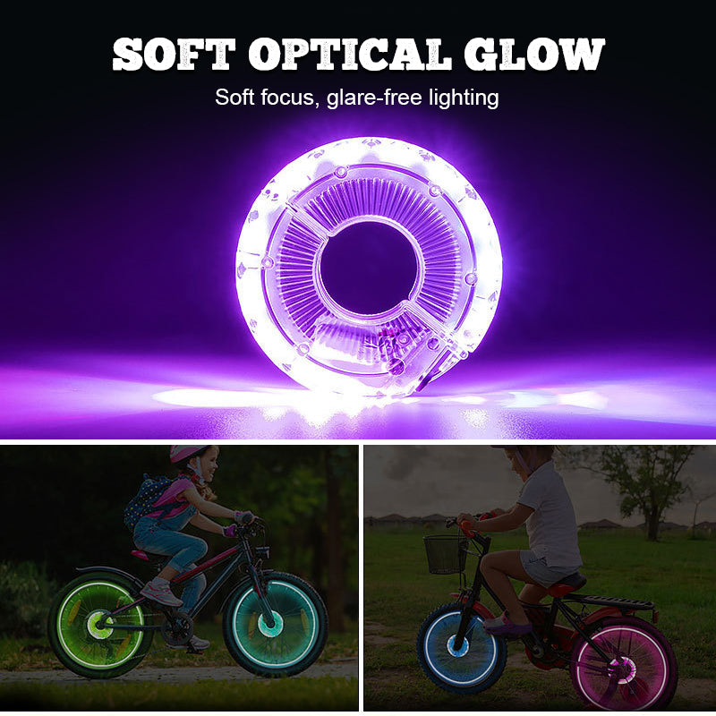 Färgglad Cykel Hjul Navlampa