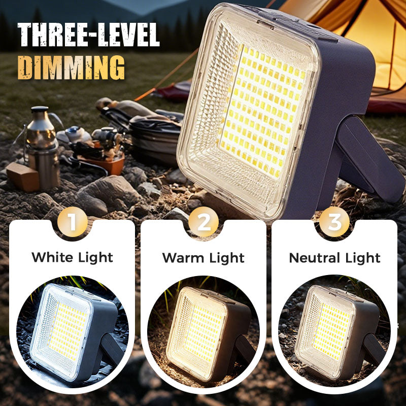 Bärbar och vattentät solcellsdriven campinglampa