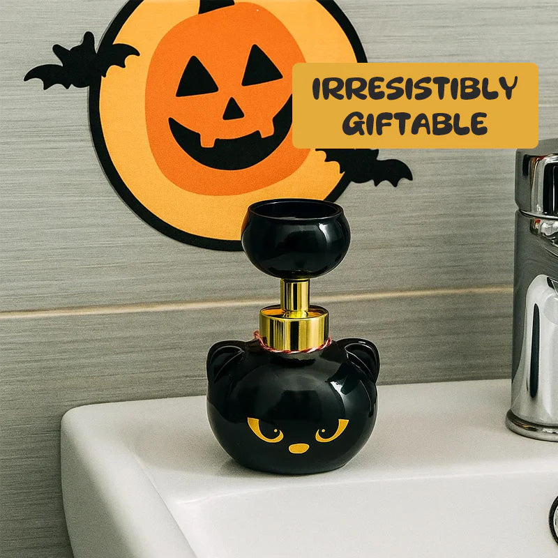 Halloween-söt katt-tass skummande tvålpump