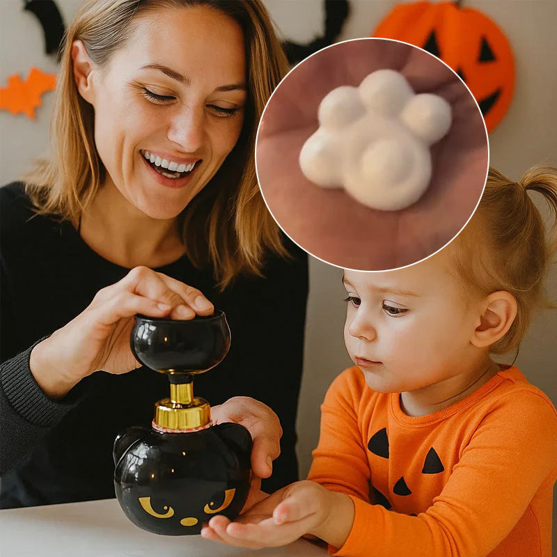 Halloween-söt katt-tass skummande tvålpump