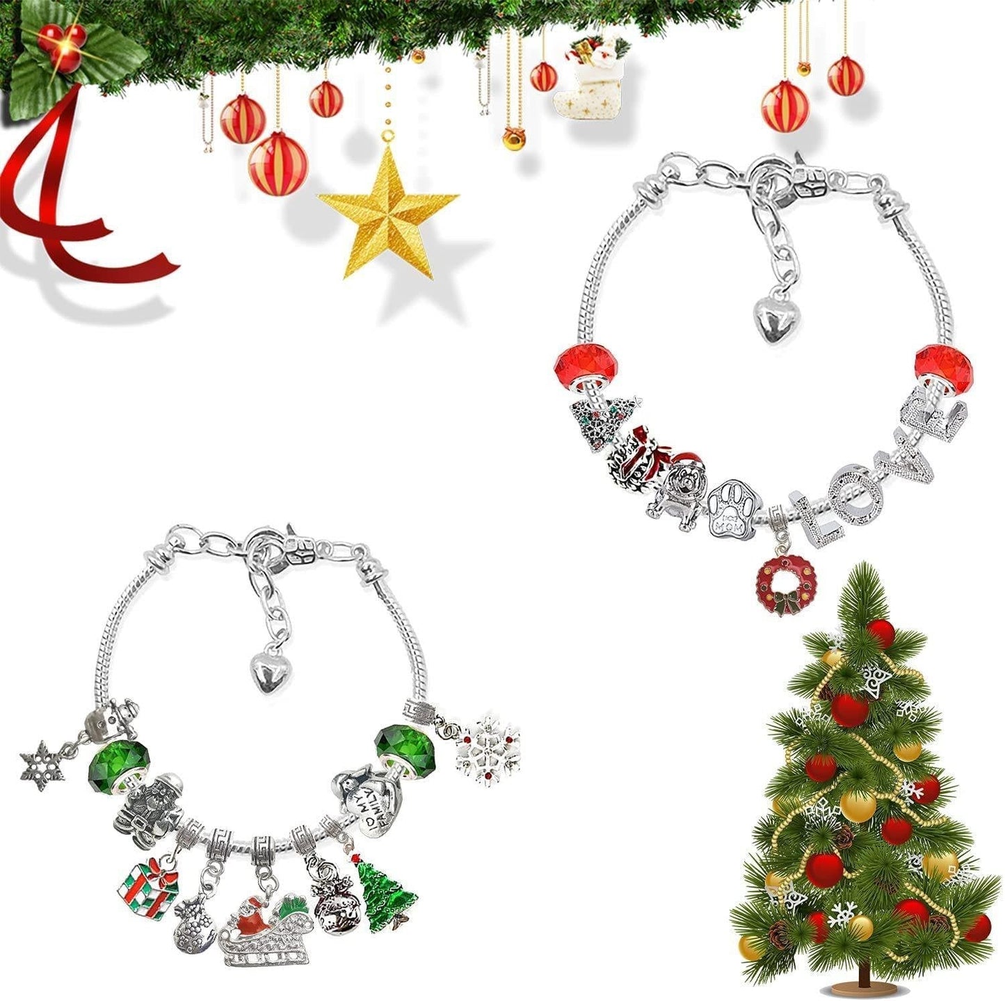 đGör-det-sjĂ€lv julkalenderarmband Set