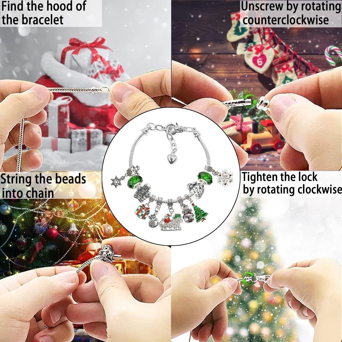 đGör-det-sjĂ€lv julkalenderarmband Set