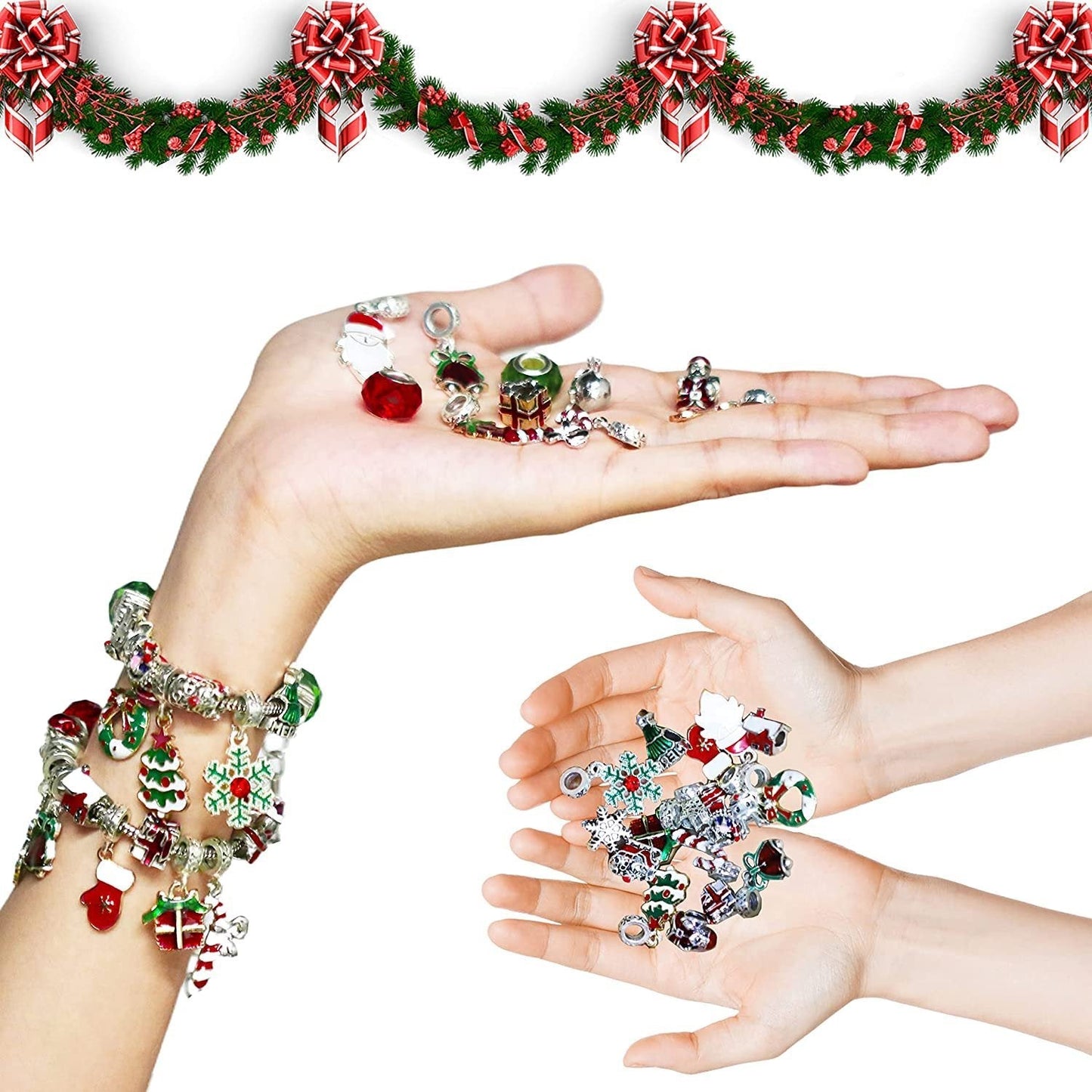 đGör-det-sjĂ€lv julkalenderarmband Set