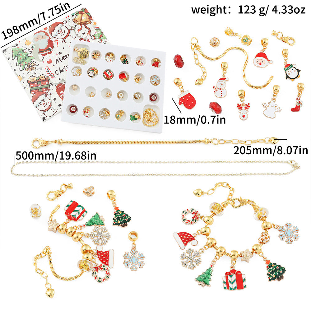 đGör-det-sjĂ€lv julkalenderarmband Set
