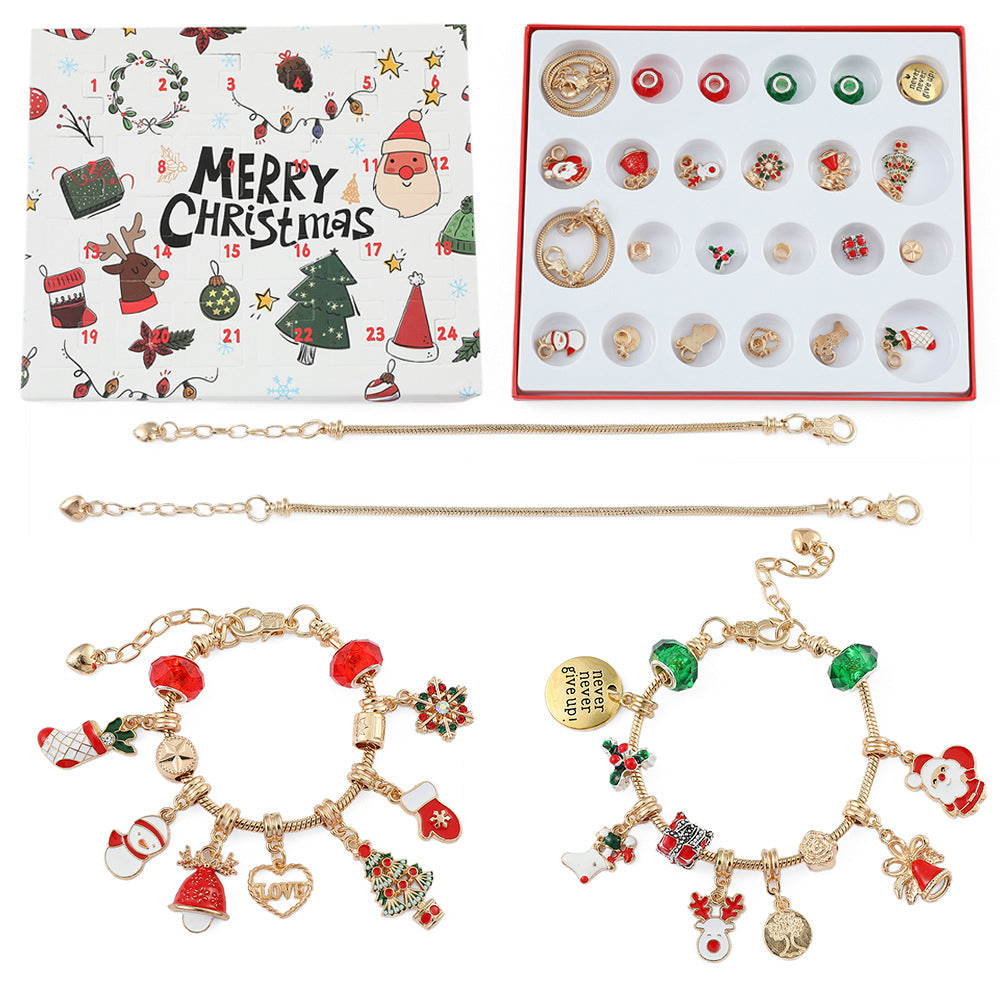 đGör-det-sjĂ€lv julkalenderarmband Set