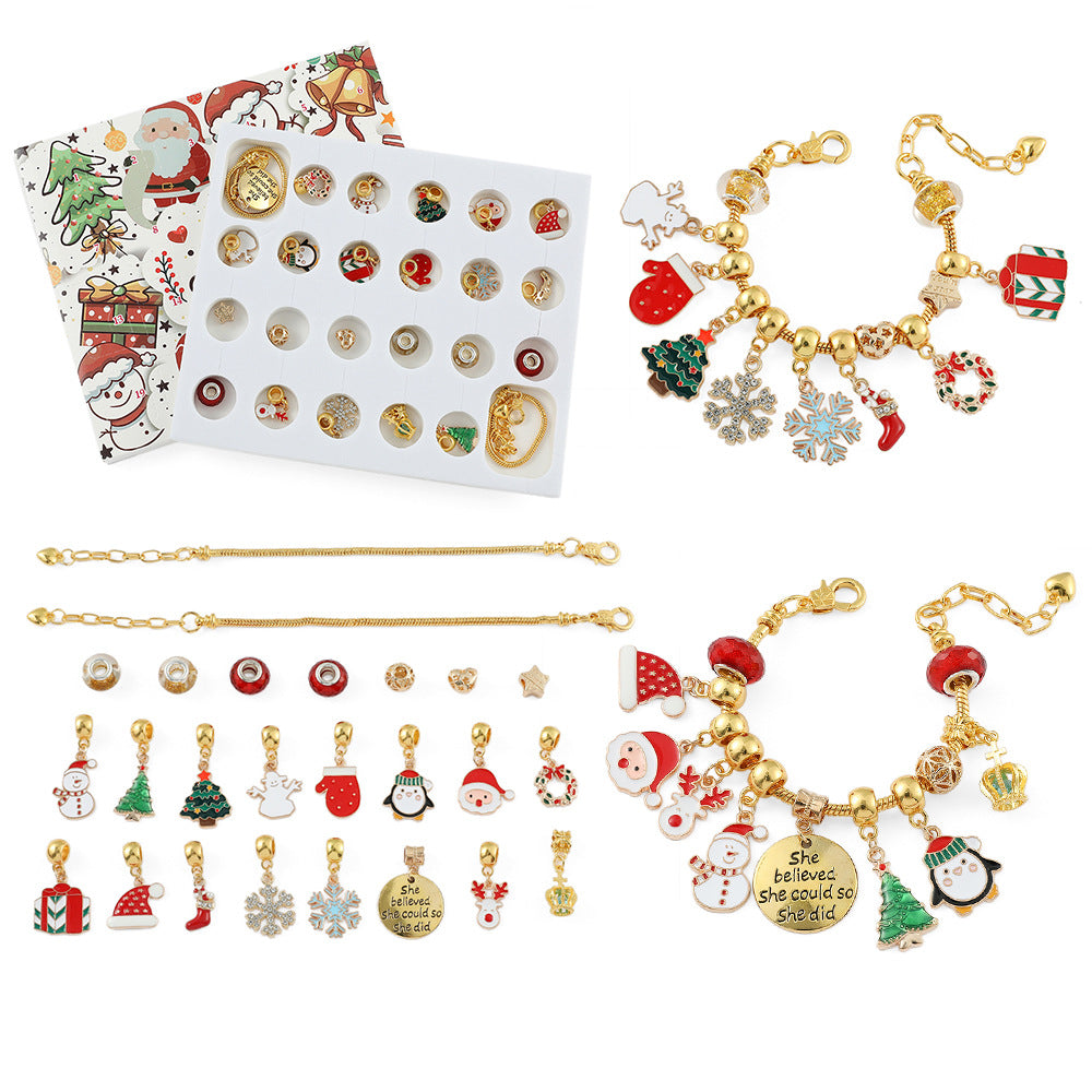 đGör-det-sjĂ€lv julkalenderarmband Set