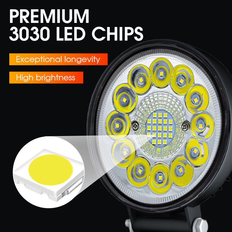 4-tums 99W LED-pod för terrängfordo