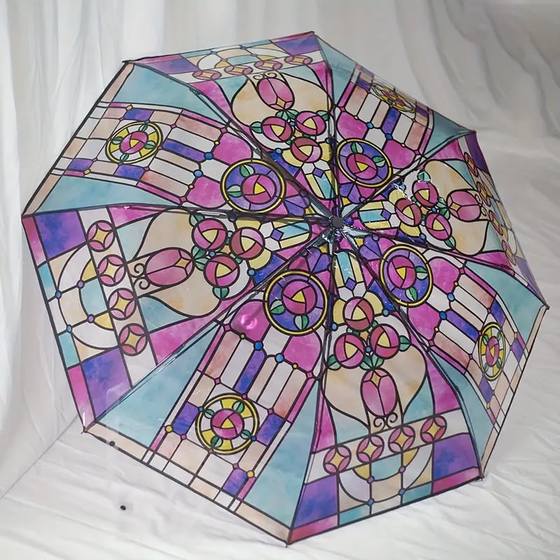 đ„Het rea 49 % RABATTđŠVintage automatiskt paraply med mĂ„lat glas