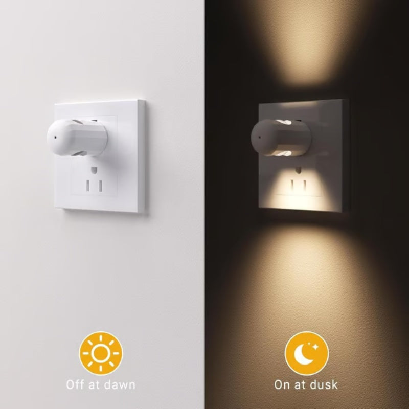 Smart LED-nattlampa för vägguttag med automatisk dimmer(🎁 Köp 1 – Få 1 Gratis!)