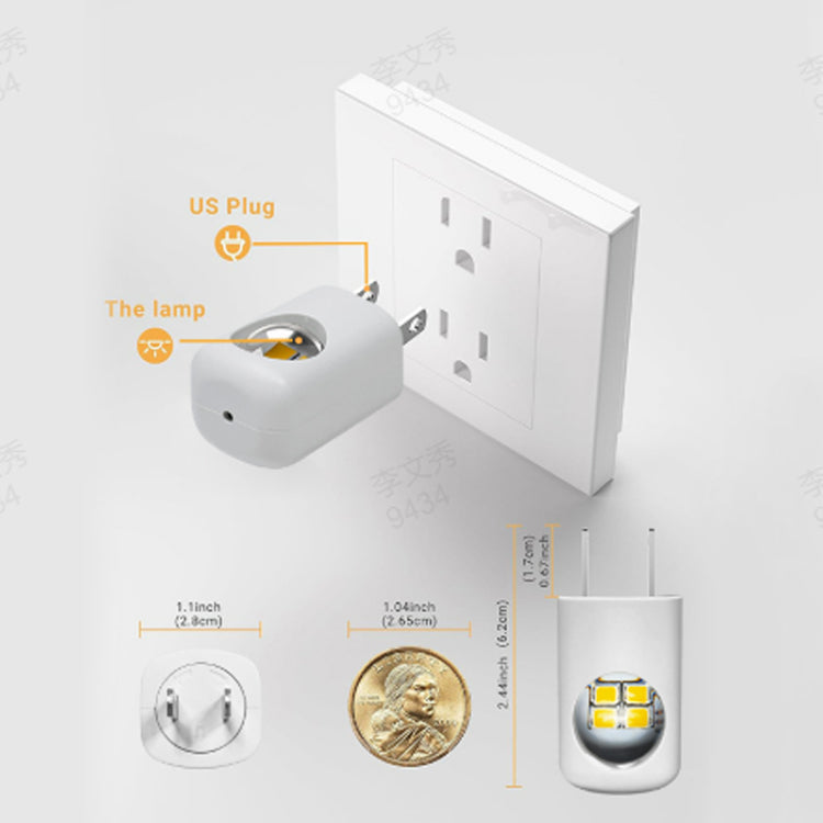 Smart LED-nattlampa för vägguttag med automatisk dimmer(🎁 Köp 1 – Få 1 Gratis!)