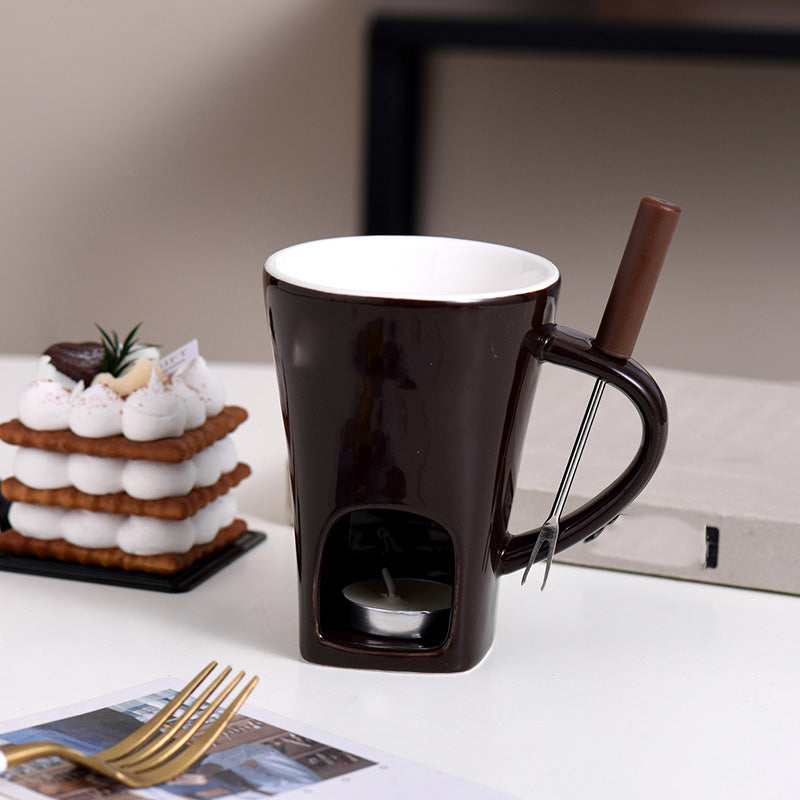 Keramisk chokladfonduemugg