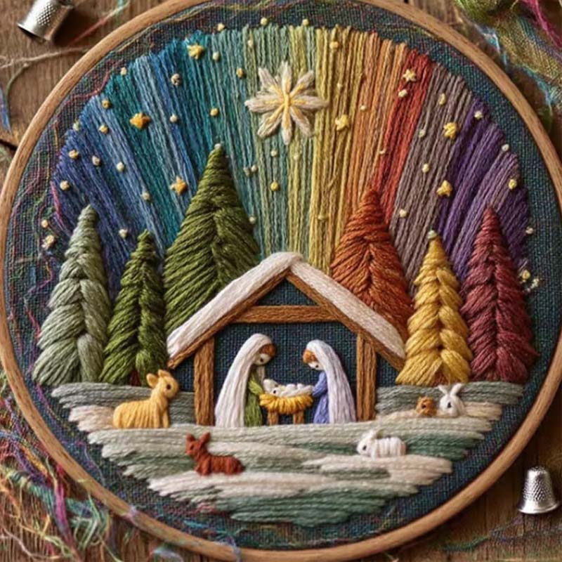 Gör-det-själv-broderier för Födelsekyrkan