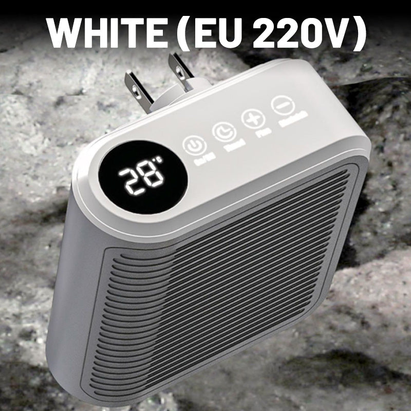 800W väggmonterad rumsvärmare med justerbar termostat och timer