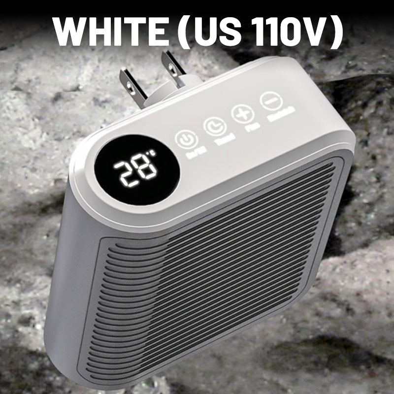 800W väggmonterad rumsvärmare med justerbar termostat och timer