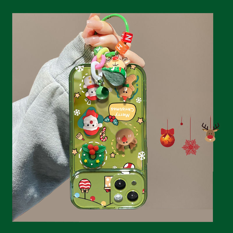 đJulgran HĂ€ngande Flip Mirror Fodral Skydd för iPhone