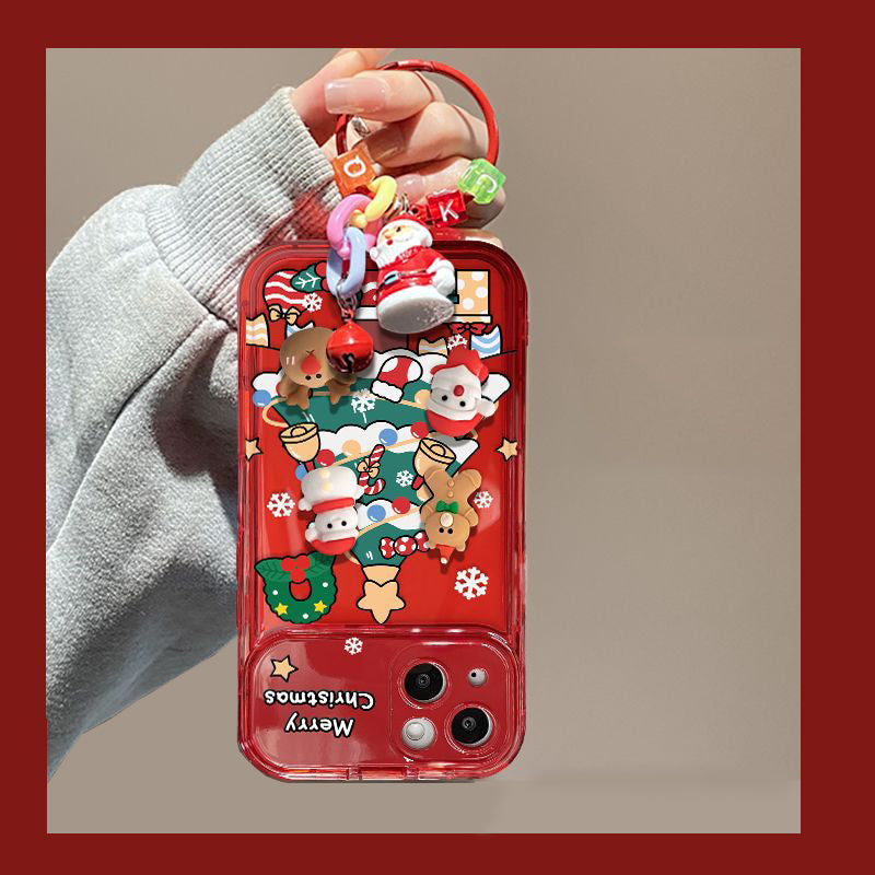 đJulgran HĂ€ngande Flip Mirror Fodral Skydd för iPhone
