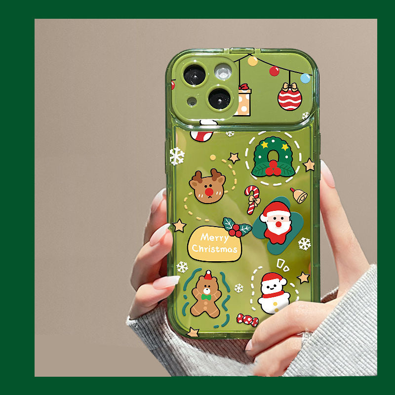 đJulgran HĂ€ngande Flip Mirror Fodral Skydd för iPhone