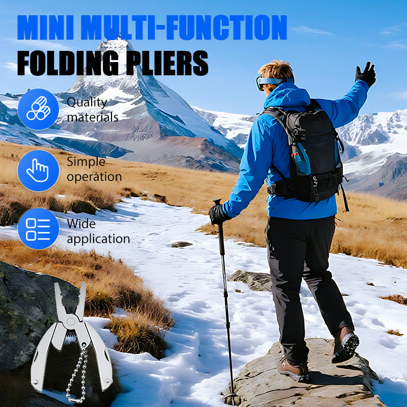 Mini multifunktionell hopfällbar tång