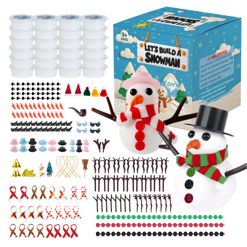 DIY-snögubbe-pysselkit för barn