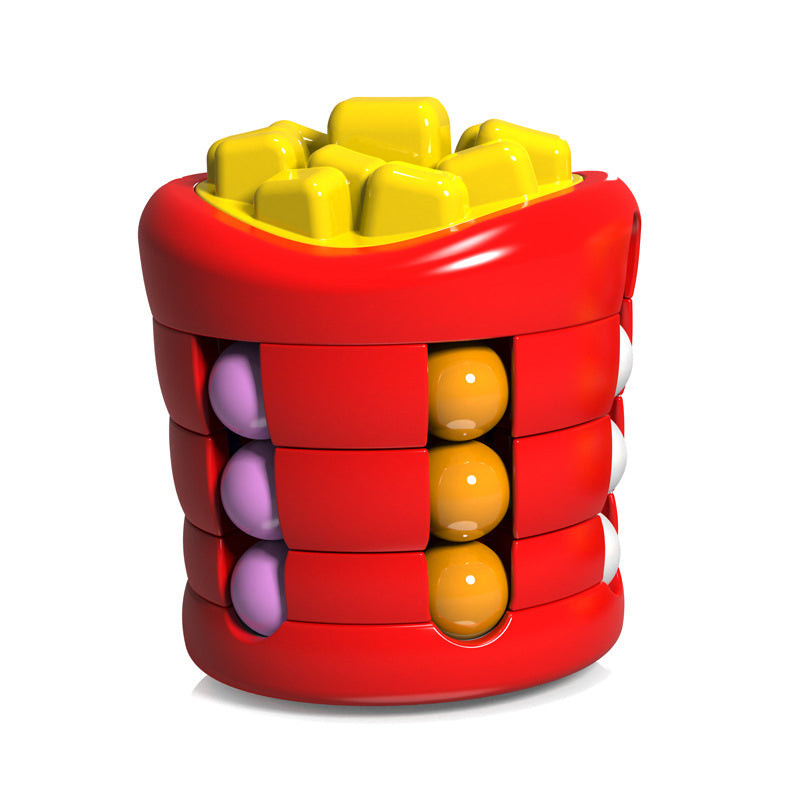 Hamburgare & pommes frites Magic Bean Fidget Cube