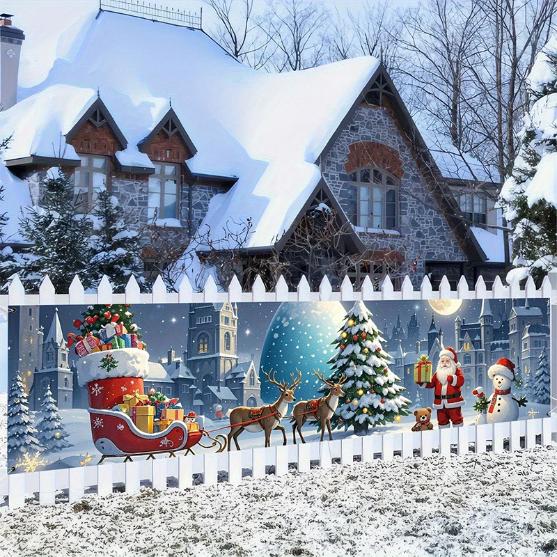 đ„Solange der Vorrat reicht 40 % Rabatt!đUtomhus Merry Christmas hĂ€ngande banner