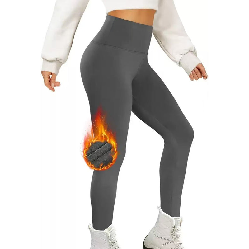 Varma leggings med hög elasticitet och slim fit för kvinnor