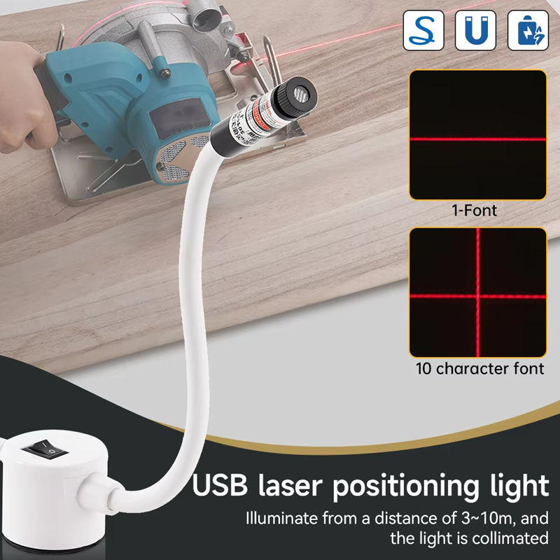Magnetisk positioneringsquiltningslaserlampa för symaskin