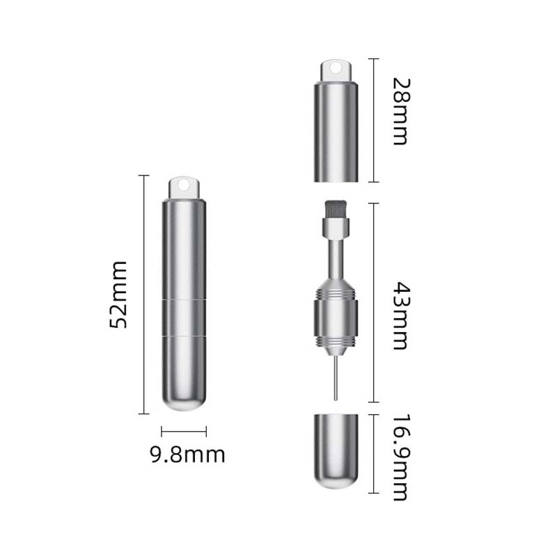 2-i-1 Hörapparatstädningsborste & SIM-utdragningsnål