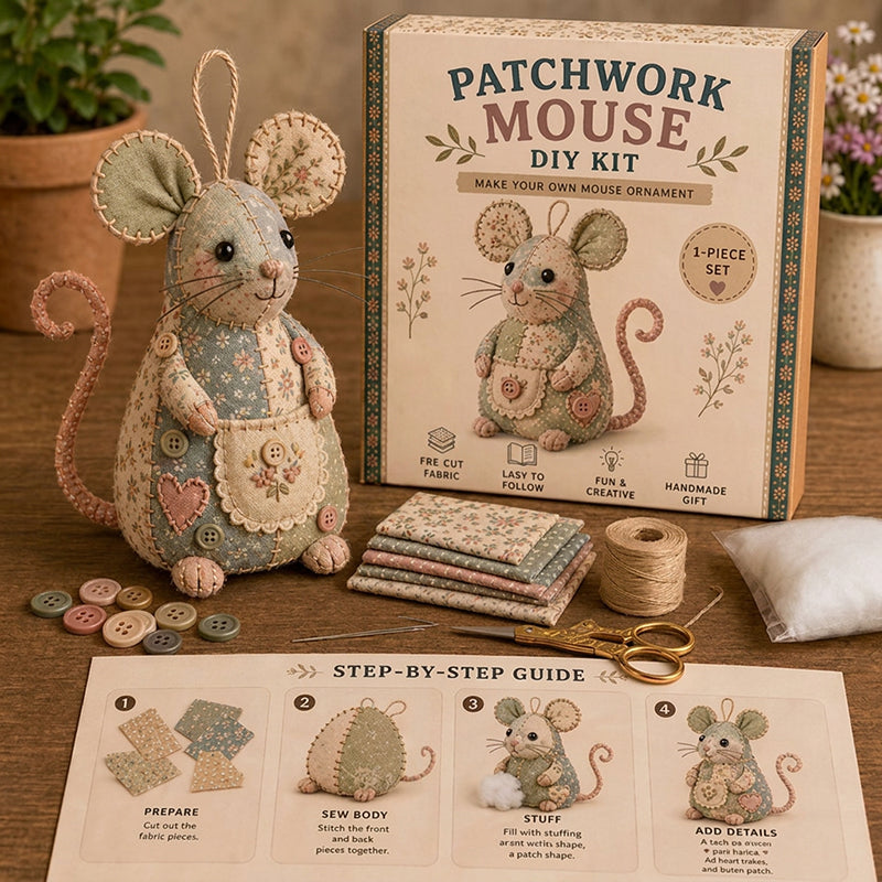 đ§”đ Vintage lapptĂ€cksmus DIY-kit â Allt inkluderat & perfekt för nybörjare!
