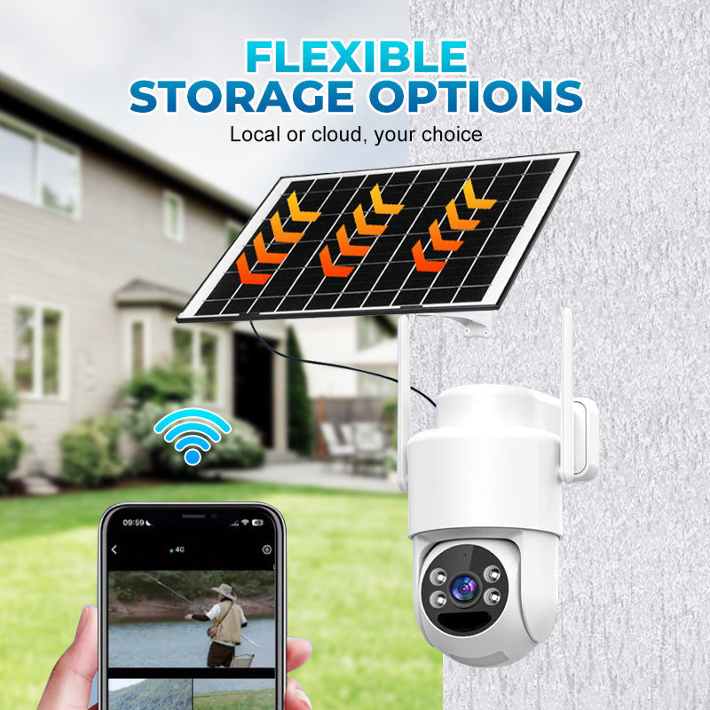 đŠ50%OFF|Solar-Power Wireless Security Camera Set with Alarm