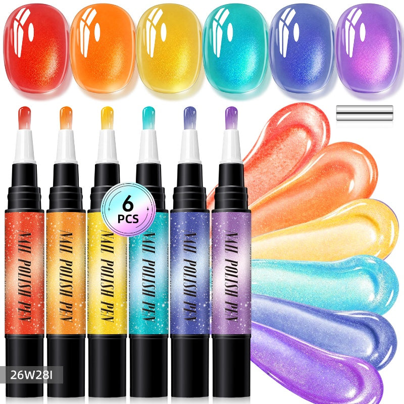 đ
SISTA DAGEN â POPULĂR REA â 50 % RABATTđđSet med glittriga cat eye-nagellackspennor