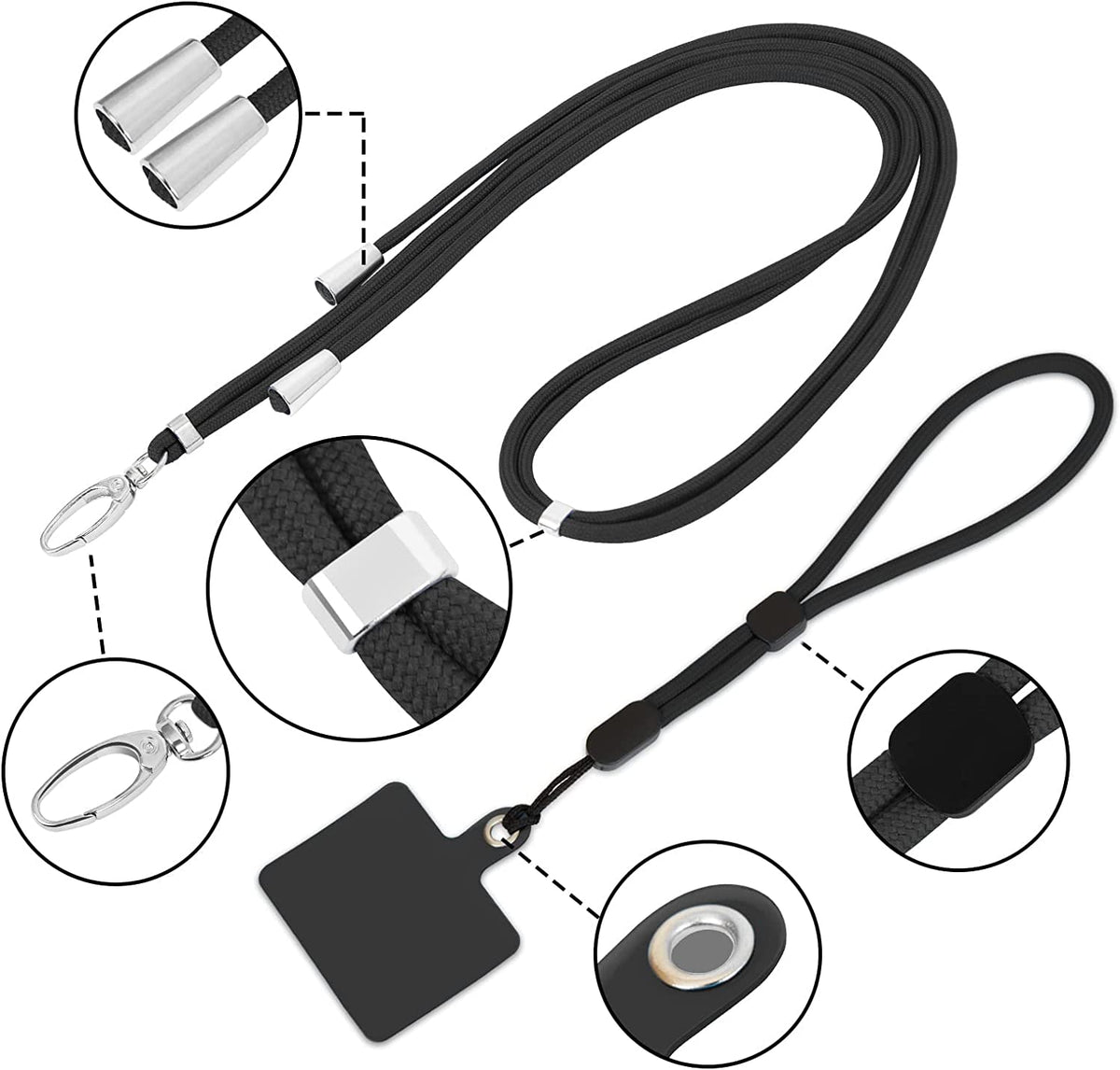 🔥50% RABATT NU!📱Universell axelrem för mobiltelefon✨Crossbody lanyard
