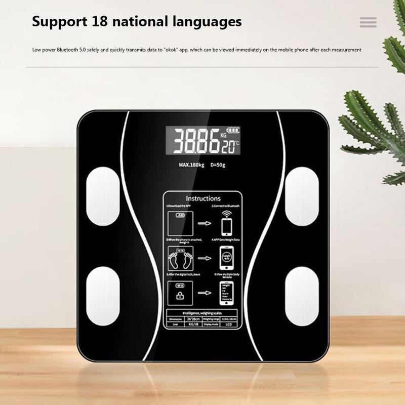 Smart kroppsfettvåg – Känn till dina värden, håll koll på din hälsa! Mäter enkelt vikt och kroppsfett. Stor display, automatisk påslagning. Din hälsokompanjon