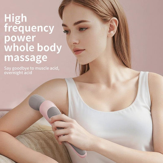 Bärbar handhållen massageapparat – USB-uppladdningsbar med högfrekvent vibrationsmotor