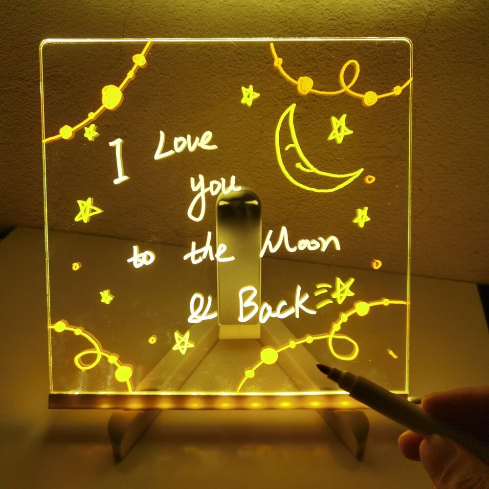 Belyst LED-ritplatta
