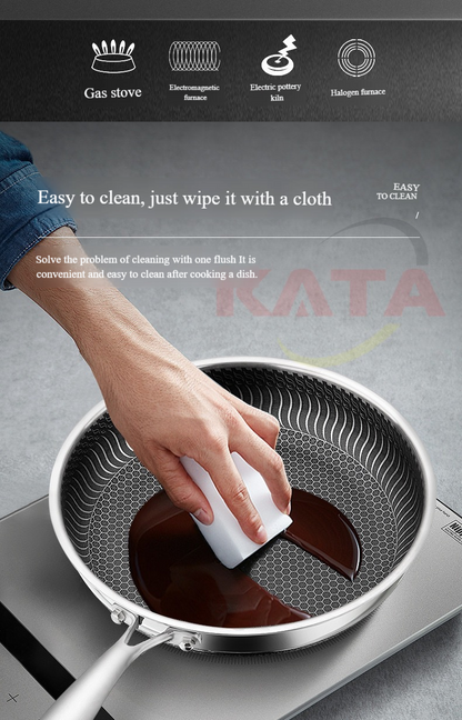 🔥Stor rea - 55% rabatt!!! 🍳Premium non-stick panna med lock