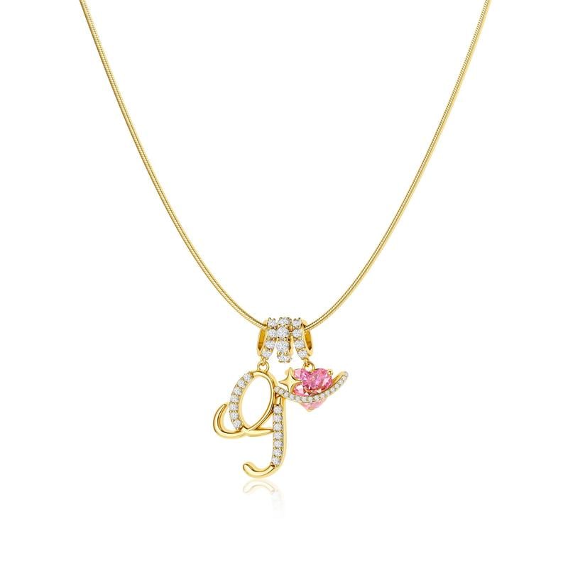 💖Sista dagen 49 % rabatt✨3-lagers halsband med initialer A-Z🎀