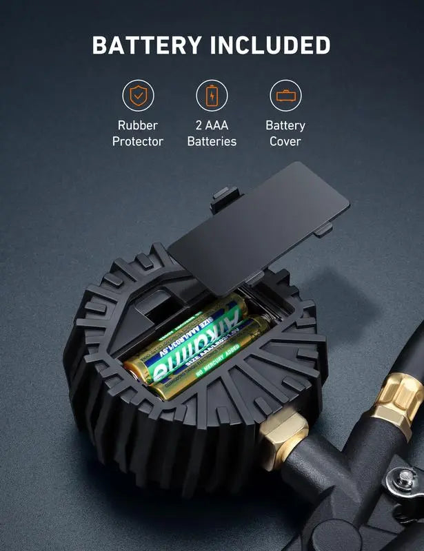 Digital däcktrycksmätare med pump