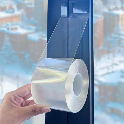 ❄️ Transparent tätnings­tejp för fönster – stoppar kallt drag och hjälper till att hålla värmen inne