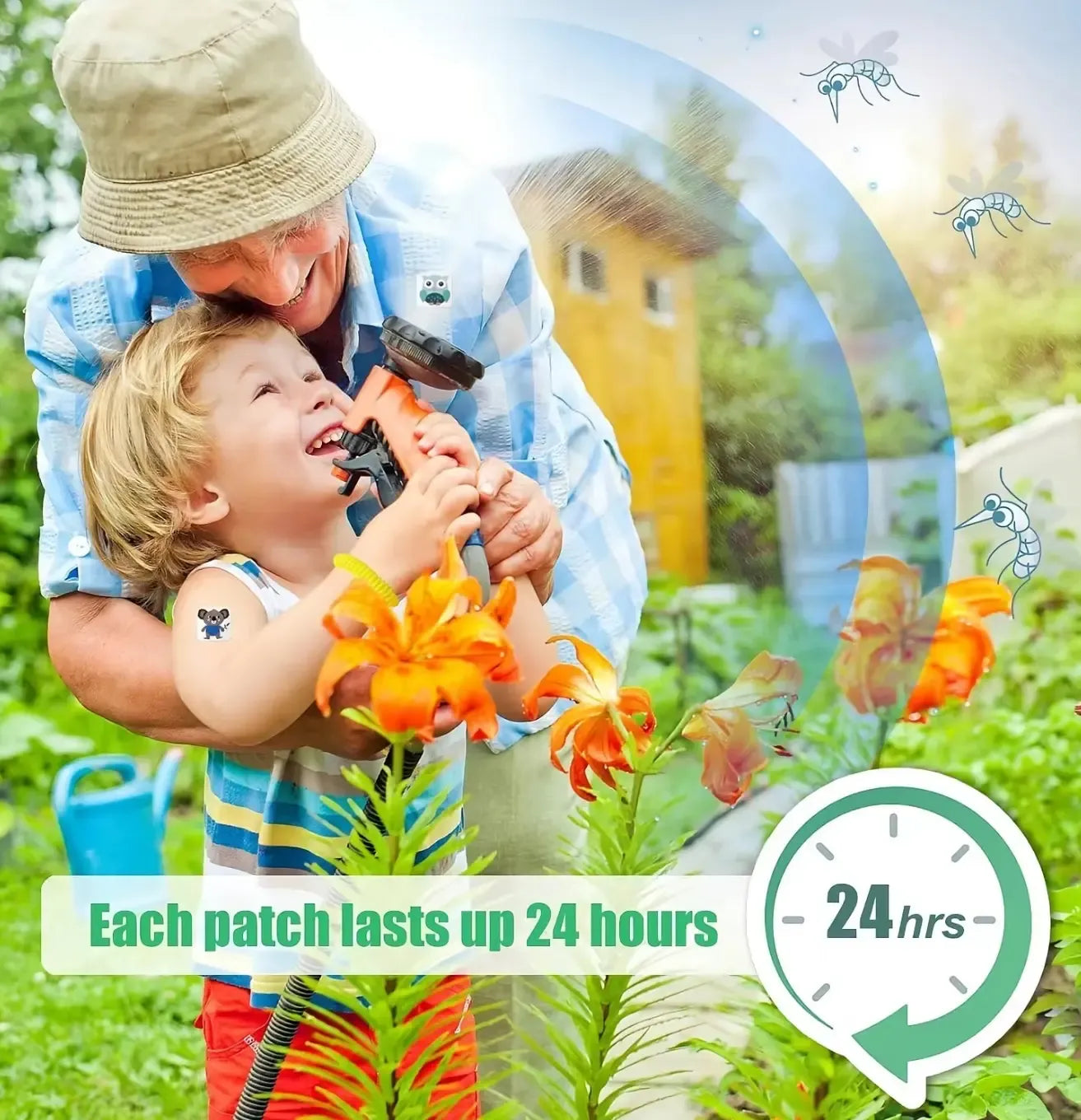 🦟SAY GOODBYE TO MOSQUITOES - Smiley myggavvisande lapp