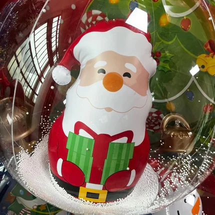 ✨JULREA 50 % RABATT✨ Uppblåsbar julkula i PVC för utomhusdekoration