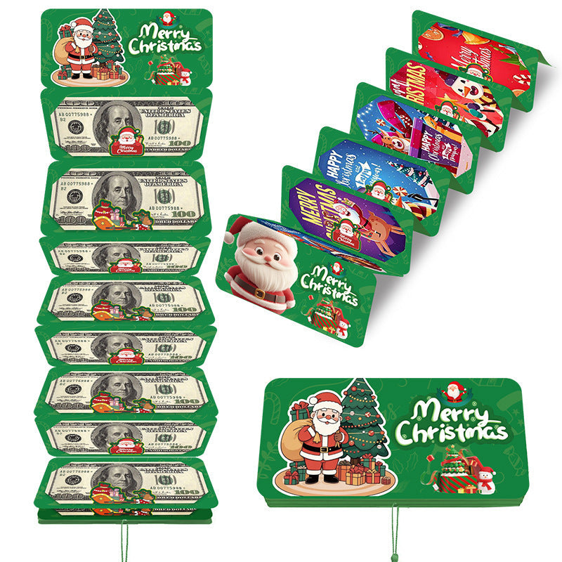 🎁🎄Julförsäljning - KÖP 2 FÅ 1 GRATIS⭐Julkassakuvert med penningklämma