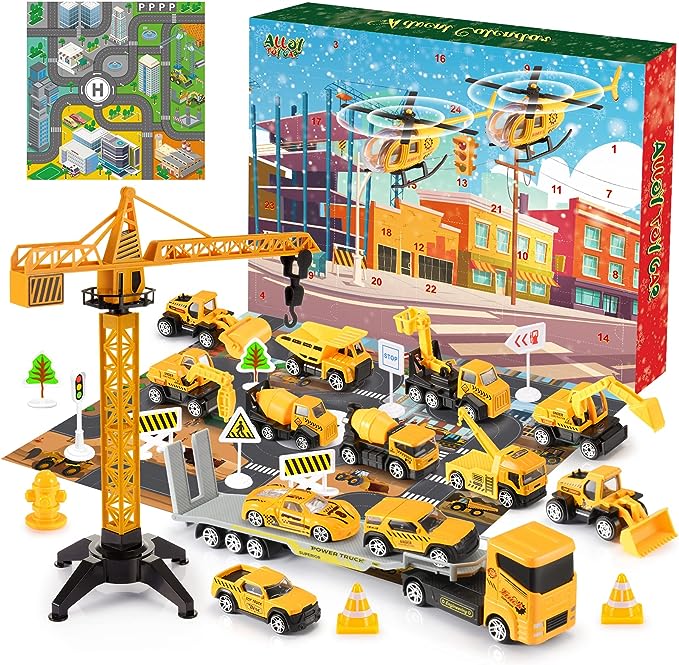 🎁Byggteknikfordon Adventskalender till jul