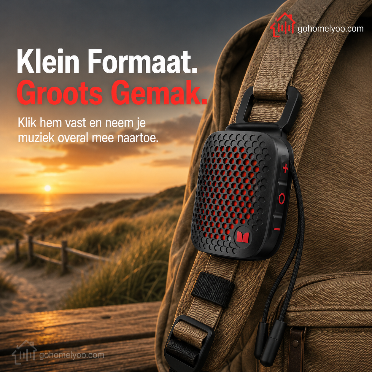 Vattentät Bluetooth-cykelhögtalare med monteringsfäste