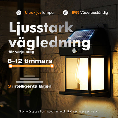 2025 ny utomhus solcellsvägglampa