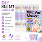 💅Nagelpennor med dubbla spetsar i 24 färger – enkel DIY-nageldesign