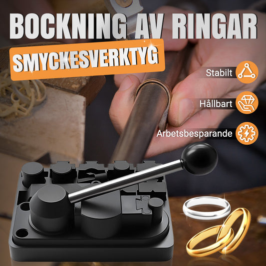 Bockningsjiggsats för metalltråd med justerbara verktyg