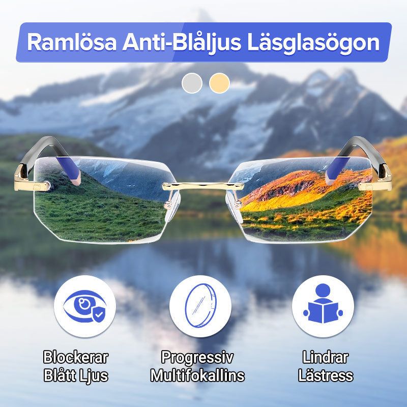 🔥Progressiva läsglasögon med hög hårdhet och antiblått ljus för både fjärr- och närbruk
