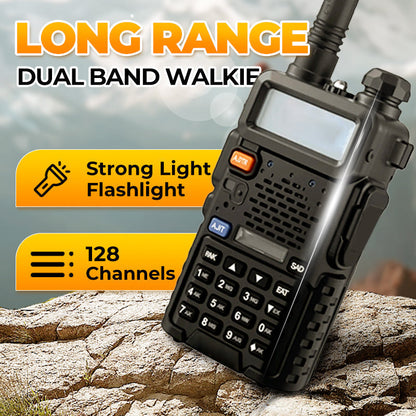 📡 UV-5R Hamradio Långdistans UV5R Two-Way Radio Dualband Walkie-Talkie